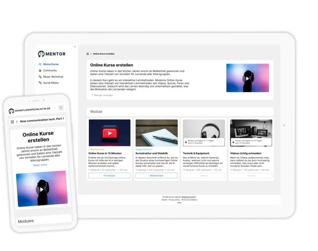 mentortools kurse